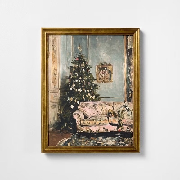 11x14 Moody Christmas Scene Framed Wall Art – Threshold Studio McGee Target 2025